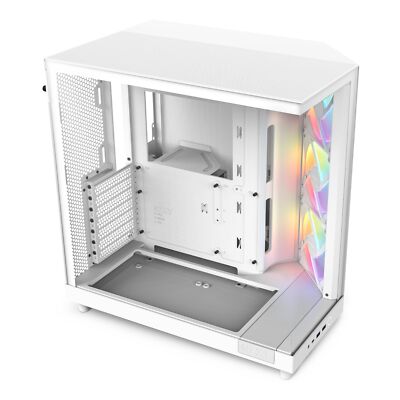H6 Flow RGB Computer Chassis with Glass Panels and Optimized Cooling System