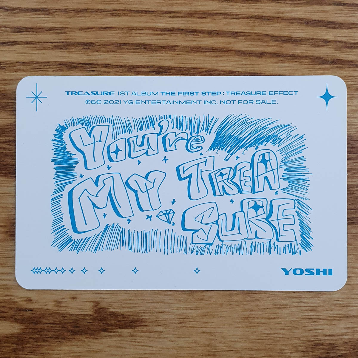 Yoshi Official Photocard Treasure 1st Album The First Step