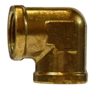1/8" Female Forged Elbow 90 Deg FIP x FIP Brass Fitting Pipe 28009 (Pack of 10)