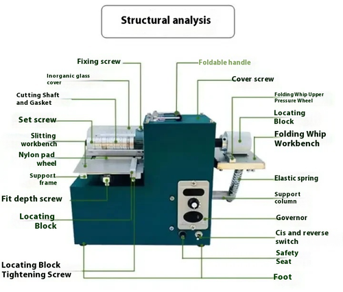 Lederschneidemaschine Lederstreifenschneidemaschine Gürtelherstellungsmaschine - Bild 4 von 12