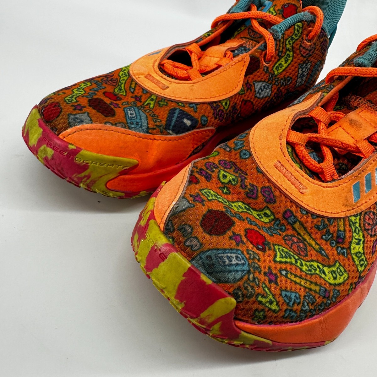 Adidas Dame Lillard 7 Respect Orange Basketball Sneakers Adidas Dame Lillard 7 Respect Orange Basketball Sneakers