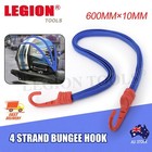 Flat Bungee Cord Strap Luggage Tie Down Elastic Rope with Hooks