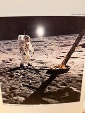 Lunar Landing First Mission Moon Official Nasa Photograph Crofton Lithographing!