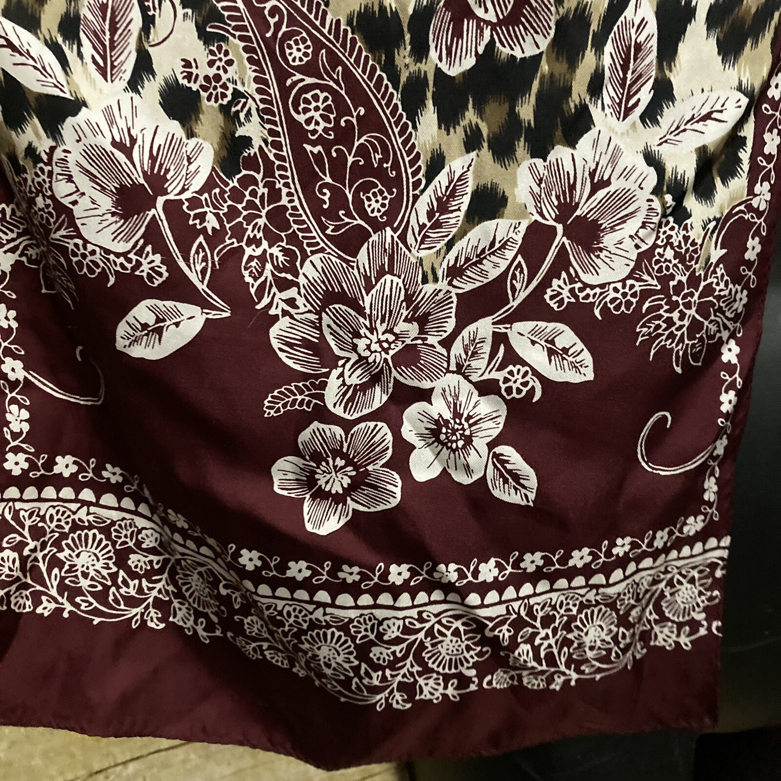 Adrienne Landau Studio Rectangular Silk Scarf Ani… - image 5