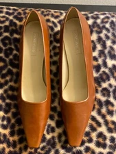 Nine West Executive Chestnut Low Heel Pump
