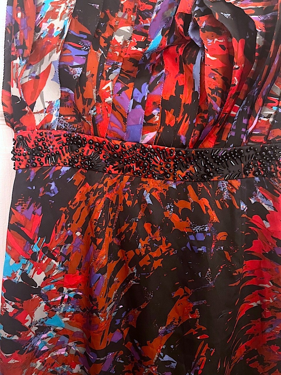 NWT BCBGENERATION ROUGE MULTICOLOR STRAPLESS BEAD… - image 2