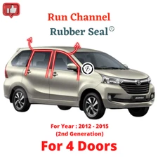 SET Toyota Avanza (2012-2015) Window Run Channel Rubber Seal
