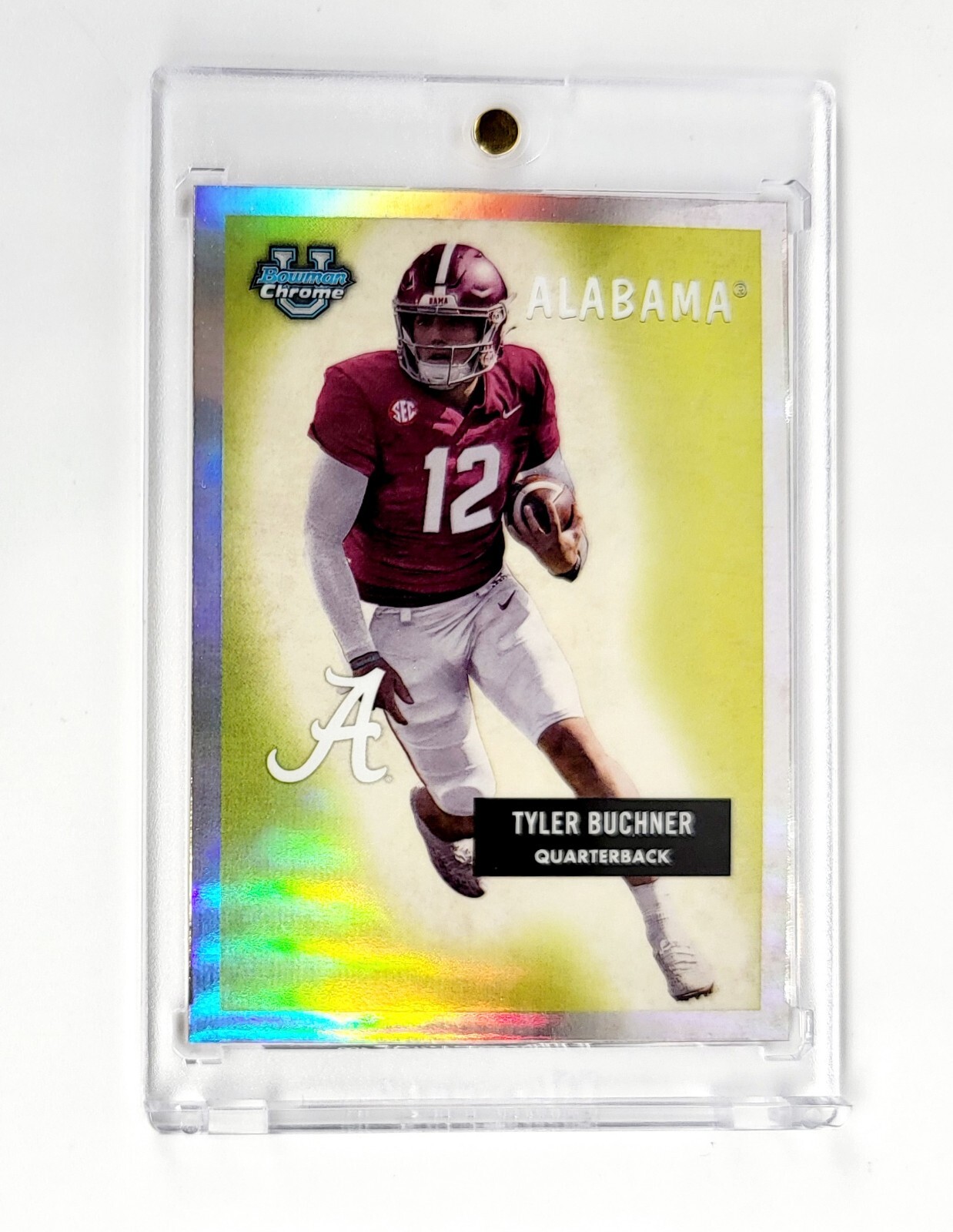 MINT RC REFRACTOR 2023 Bowman Chrome University Tyler Buchner #55BF-21 Alabama