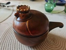 Melitta Friesland Katen Geschirr, Henne Huhn Keramik Braun