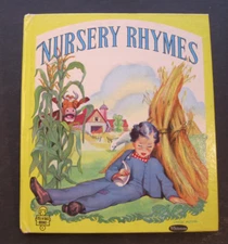 NURSERY RHYMES   vtg Whitman Tell a Tales 1945 HB Louise Altson #2511  Like New!