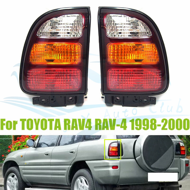 RAV4純正テールライト 4個セット For TOYOTA RAV4 RAV-4 1998-2000 Pair LED Remodel Rear Tail Light