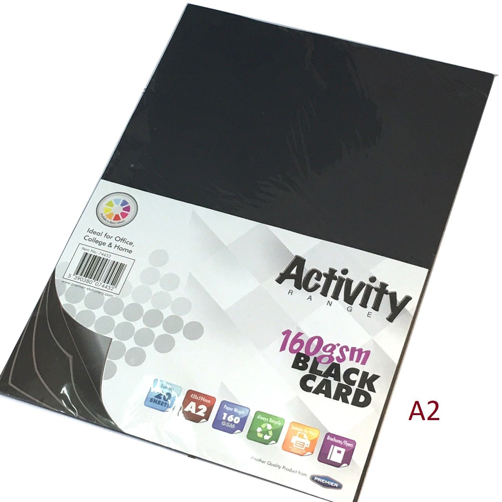 A2 Thick Paper Sheets Craft Cards 160 Gsm Black Printer Art Scrap Book