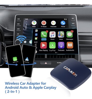 CARLIMEKI Wireless Android Auto Adapter CarPlay Wireless ZA002-CA