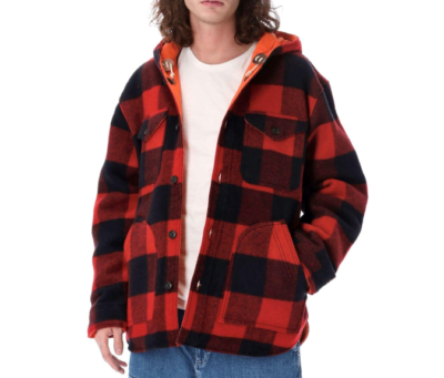 Filson Snohomish Wool Reversible Jacket XL Black Buffalo Plaid