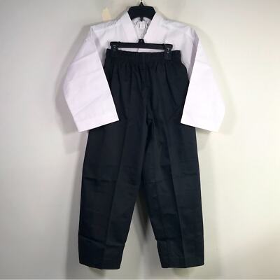 Martial Arts Super Kicks Masters Club Jacket & Belt, Unisex Size 1/150 - White