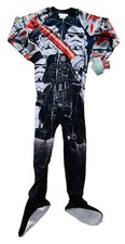  New Lego Star Wars One Piece Pajamas Boys Sz 6/7