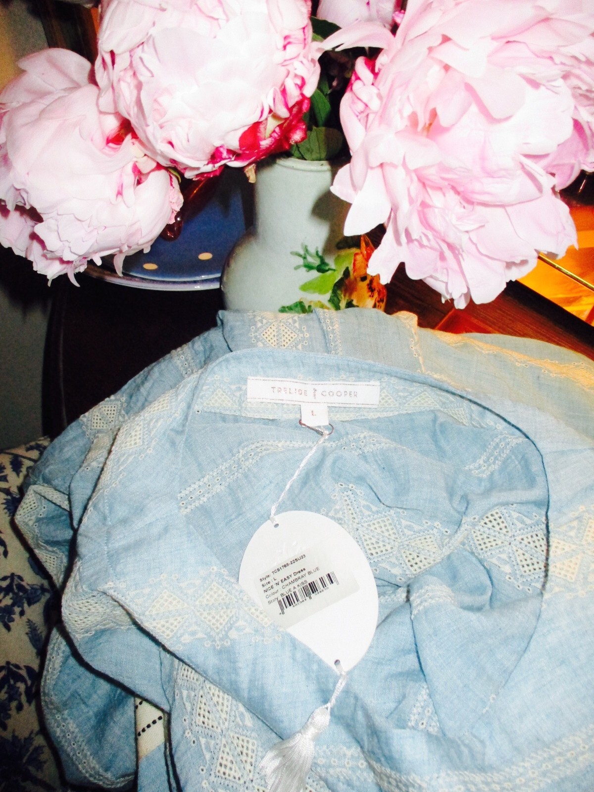 Trelise Cooper Nice'n Easy Dress Blue 12 14 16 BNWT 769 bidbidbid to