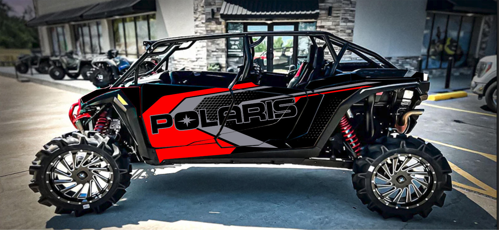 Wrap Graphics Kits VINYL DECALS Grapfix sticker 2023+ Polaris RZR XP 4 Door KGFX graphics kit