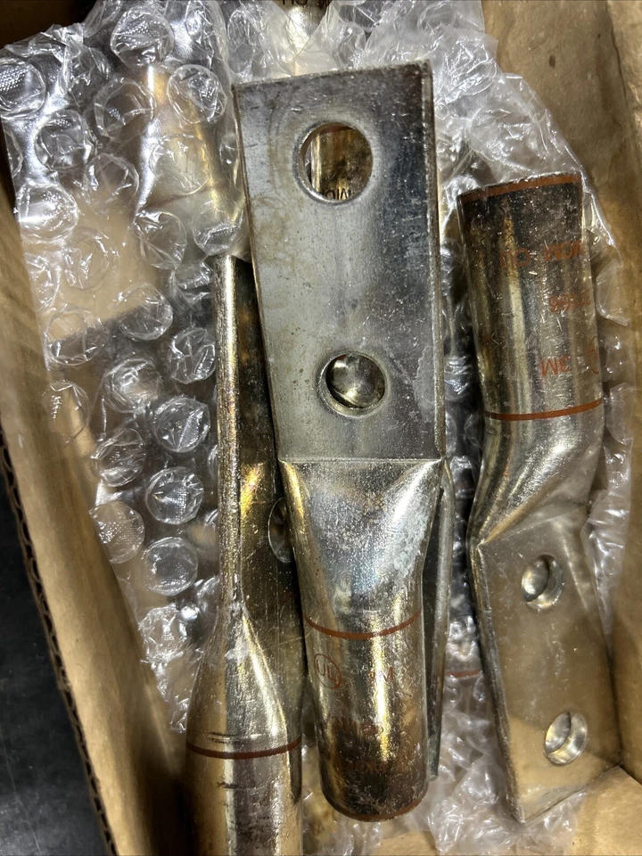 3M ,31166, SCOTCHLOK COPPER COMPRESSION BARREL LUGS 2 HOLE 500 KCMIL  Box Of 10 - Image 4 of 4