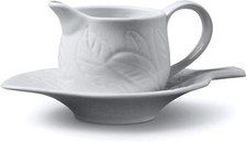 Mint Sauce Boat with Saucer, Speciality Sauce Server, Perfect for Fine Dinning