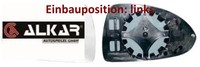 Alkar 6431424 Spiegelglas FüR AußEnspiegel Links FüR Opel