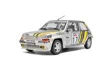 SOLIDO S1810005 RENAULT 5 GT TURBO MK2 SILVER #17 TOUR DE CORSE 1989 1/18