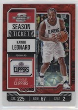 2023 Contenders Optic Season Ticket International Red Prizm Kawhi Leonard 1d0h