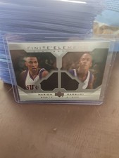 2003-04 Upper Deck Finite Elements Shawn Marion Stephon Marbury Patch