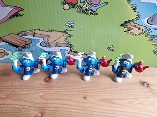 4x Variant Alchemist Peyo 20116 Smurf Smurf Smoke: White Thick Light Green