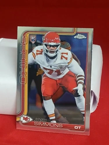 Josh Simmons #304 2025 Topps Chrome Rookie