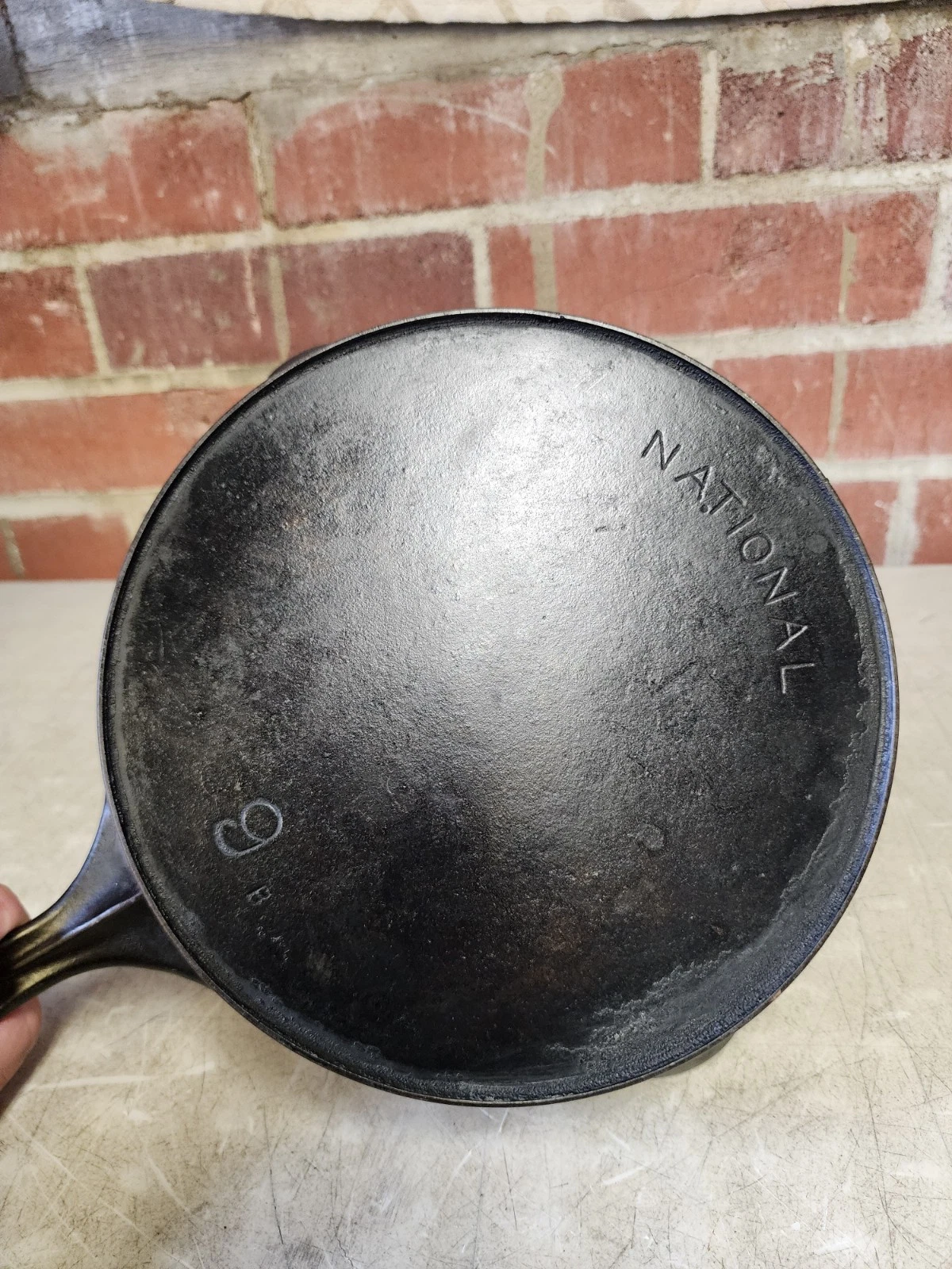 Antique National #9 Cast Iron Skillet