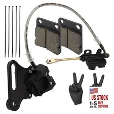 Rear Brake Assembly Master Hydraulic Cylinder Caliper and Brake Pad Compatible