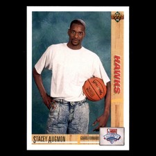 Stacey Augmon Rookie #5 1991-92 Upper Deck Atlanta Hawks Basketball Card NBA. rookie card picture