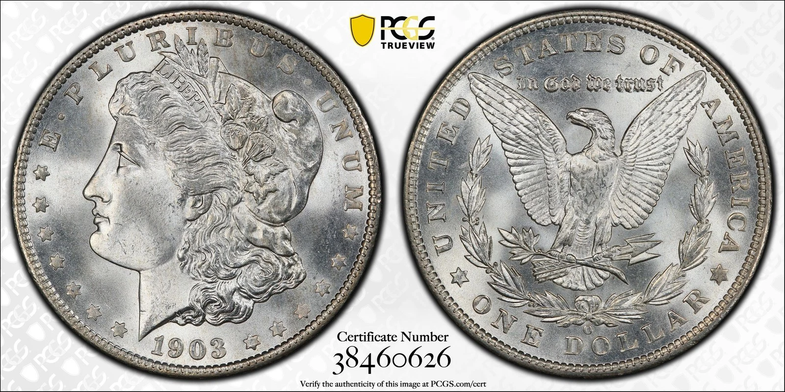 1903-O $1 PCGS MS67+ CAC Morgan Silver Dollar 38460626