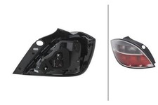 HELLA Heckleuchte links grau rot Für OPEL Astra H VAUXHALL 04-14 1222355