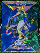 Jacob Wilson 2025 Panini Crusade Chromium Insert Card #47 Cracked Ice Athletics