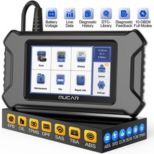 Used Mucar Cs6 Car Obd2 Scanner Abs Srs Diagnostic Tool Tpms Oil Sas Code Reader
