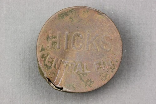 Civil War Brass Caps Container Dug Hartwood Church VA