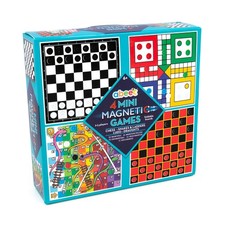4 Mini Magnetic Travel Games Chess, Ludo, Snakes & Ladders, Draughts Travel Kit