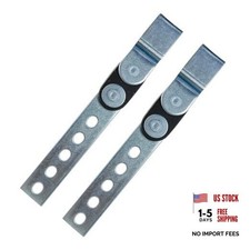 YoRise 2PCS Swivel Style Exhaust Hangers, Heavy Duty Open End Muffler Silver