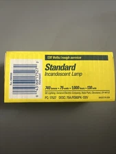 Lot Of 3 Vintage GE General Electric Rough Service Light Bulbs 75W 130V