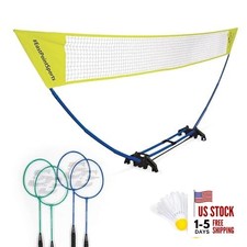 Easy Setup Badminton Set Yellow/Blue Standard Set