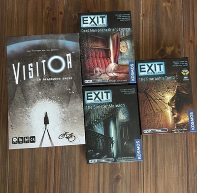 Visitor in Blackwood Grove Board Game and Three Exit Games 