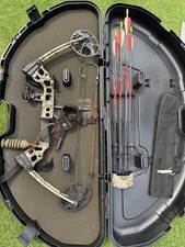 Mission Craze By Mathews Compound Bow Adjustable Draw Arrows Quiver Hard Case RH