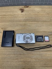  Excellent Canon PowerShot ELPH 180 20.0MP Digital Camera Silver Bundle -Tested