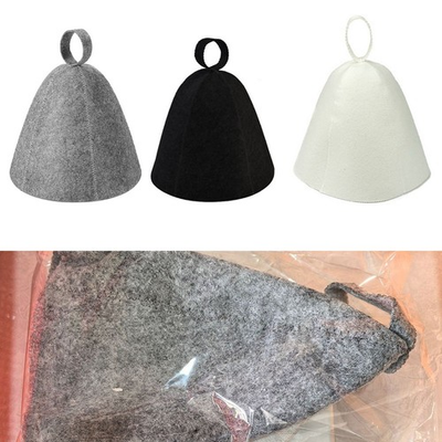 #ad Sauna Hat for Steam Use Felt Material Breathable Comfort for Men Women $13.71