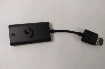 Logitech G432 3.5mm Female to Type-A Male USB Audio Adapter 881-000315 A00092