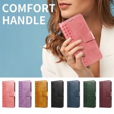 Retro PU Leather Wallet Case Phone Case Cover for Samsung A50 A70 J4 J6 Note 20