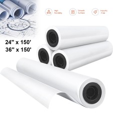 24 x 150 36 x 150 Plotter Paper CAD Bond Roll...