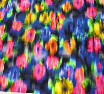 Mood Designer Fabric Digital Floral Print Cotton Blend 1/2 yard x 45''